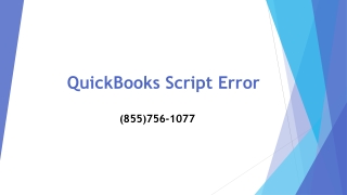 QuickBooks Script Error