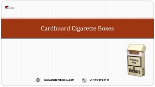 Cardboard Cigarette Boxes