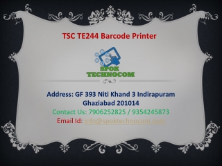 TSC TE244 Barcode Printer - SPOK Technocom