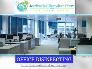 COVID-19 Office Disinfecting