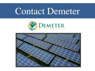 Contact Demeter