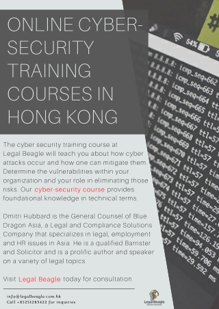 Online Cyber-Security Training Courses in Hong Kong