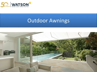 Outdoor Awnings