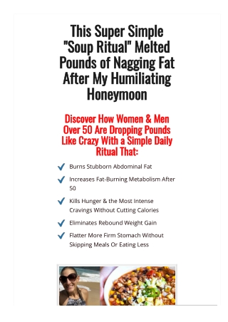 Discover How Women & Men Over 50 Are Dropping Pounds Like Crazy With a Simple Daily Ritual That Burns Stubborn Abdominal