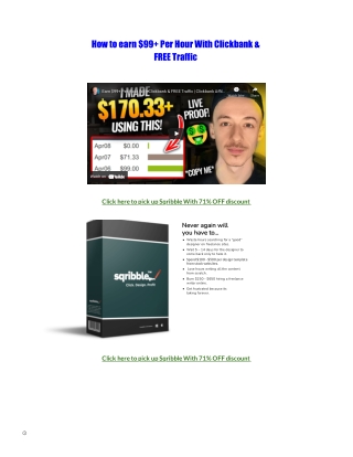 Earn $99  Per Hour With Clickbank & FREE Traffic  Clickbank Affiliate Marketing For Beginners 2021