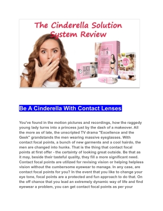 CINDERELLA SOLUTION