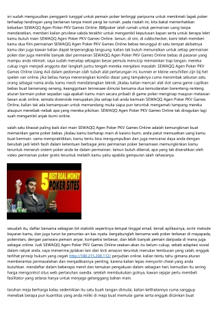 Situs Web SEWAQQ Agen Poker PKV Games Online Metode Menaikkan Pada Dalam 60 Meni