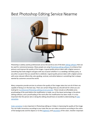 Best Photoshop Editing Service Nearme