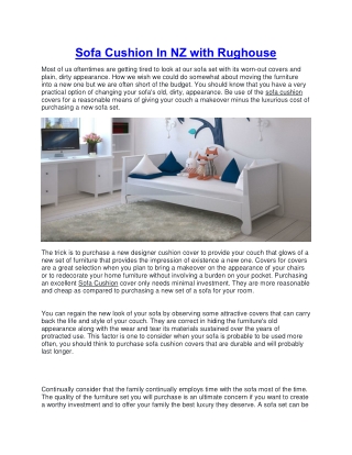 Sofa Cushion In NZ with Rughouse