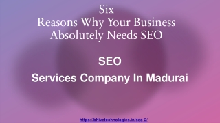 SEO Services Company In Madurai