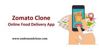 Zomato Clone: Online Food Delivery App