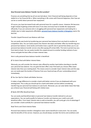 How Personal Loans Balance Transfer Can Be Lucrative_.docx