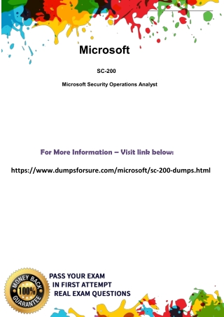 Update Microsoft SC-200 Dumps Questions Answers