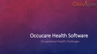 Occupational Health Challenges