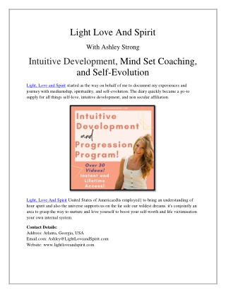 Spiritual Coaching Mentoring By Ashley Strong In Atlanta