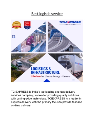 Best logistic service