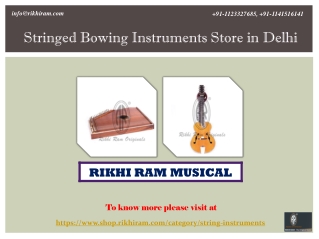 One of The Best Stringed Bowing Instruments Store in Delhi