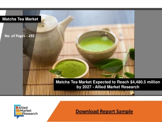 Matcha Tea Market to Eyewitness Massive Growth by $4,480.5 million