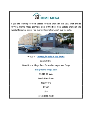 homes for sale in the bronx | Home Mega