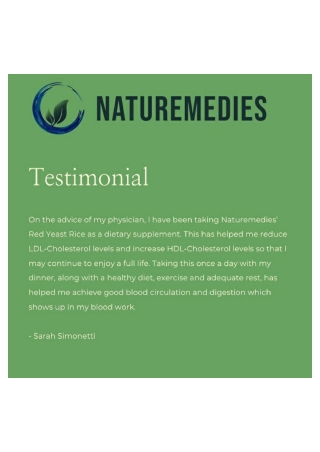 Naturemedies Supplements