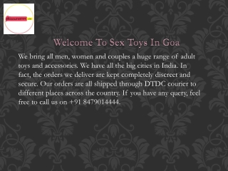 Sex Toys In Goa