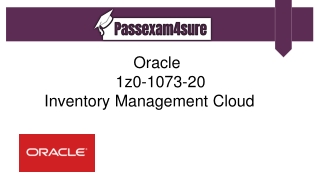 Oracle   1z0-1073-20  Exam  Material |  1z0-1073-20  Dumps PDF |  PassExam4Sure