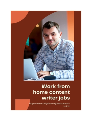 Work from home content writer jobs in Bangalore