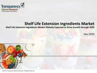 2.Shelf Life Extension Ingredients Market