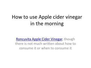 Apple cider vinegar during pregnancy