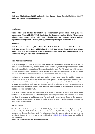 Nitric Acid Market Analysis.docx