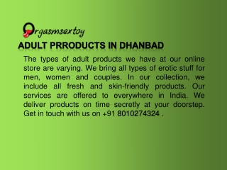 ADULT PRRODUCTS IN DHANBAD