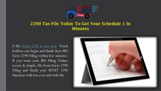 2290 Road Tax | Heavy Vehicle Tax | Form 2290 Tax 2290 | E-File 2290