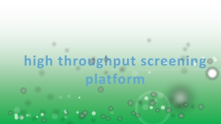 high throughput screening platform