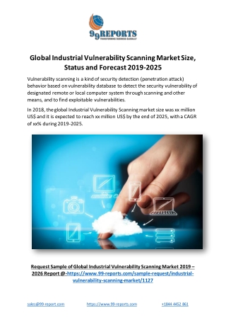 Global Industrial Vulnerability Scanning Market Size, Status and Forecast 2019-2025