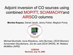 Adjoint inversion of CO sources using combined MOPITT, SCIAMACHY and AIRS CO columns