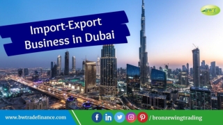 Import Export Opportunities in Dubai | How to Start Trading Business