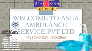 Get an Air Ambulance Service with bed-2-bed service |ASHA