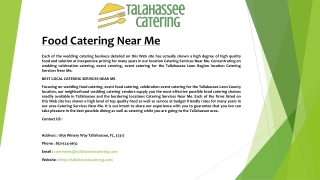 Food Catering Near Me