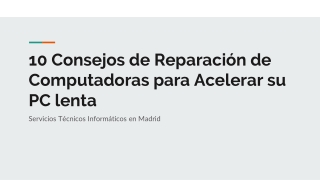 Servicios Técnicos Informáticos en Madrid
