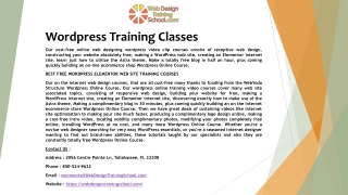 Wordpress Training Classes