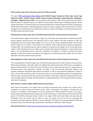 RFID and Barcode Printer Market by Printer Type, Format Type