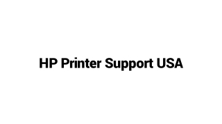 Contact HP Printer Support USA At  1-833-530-2439
