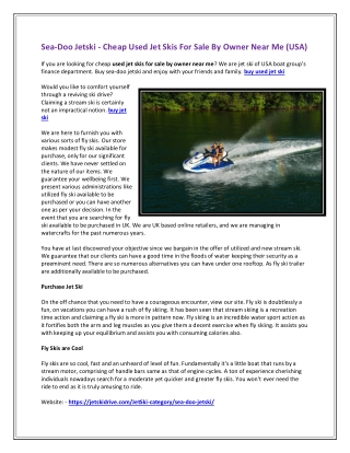 buy jet ski near me