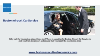 Boston Airport Car Service
