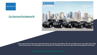 Car Service Providence RI