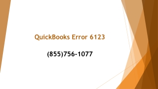 QuickBooks Error 6123