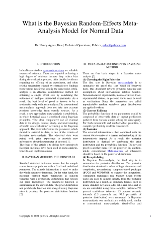 Bayesian random-effects meta-analysis model for normal data – Pubrica