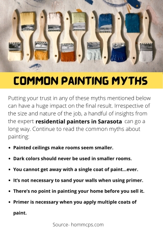 Common Painting Myths