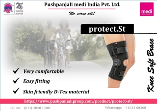 protect.St | Soft Knee Brace | Pushpanjali medi India Pvt Ltd