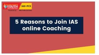 5 Reasons to Join IAS Online Coaching